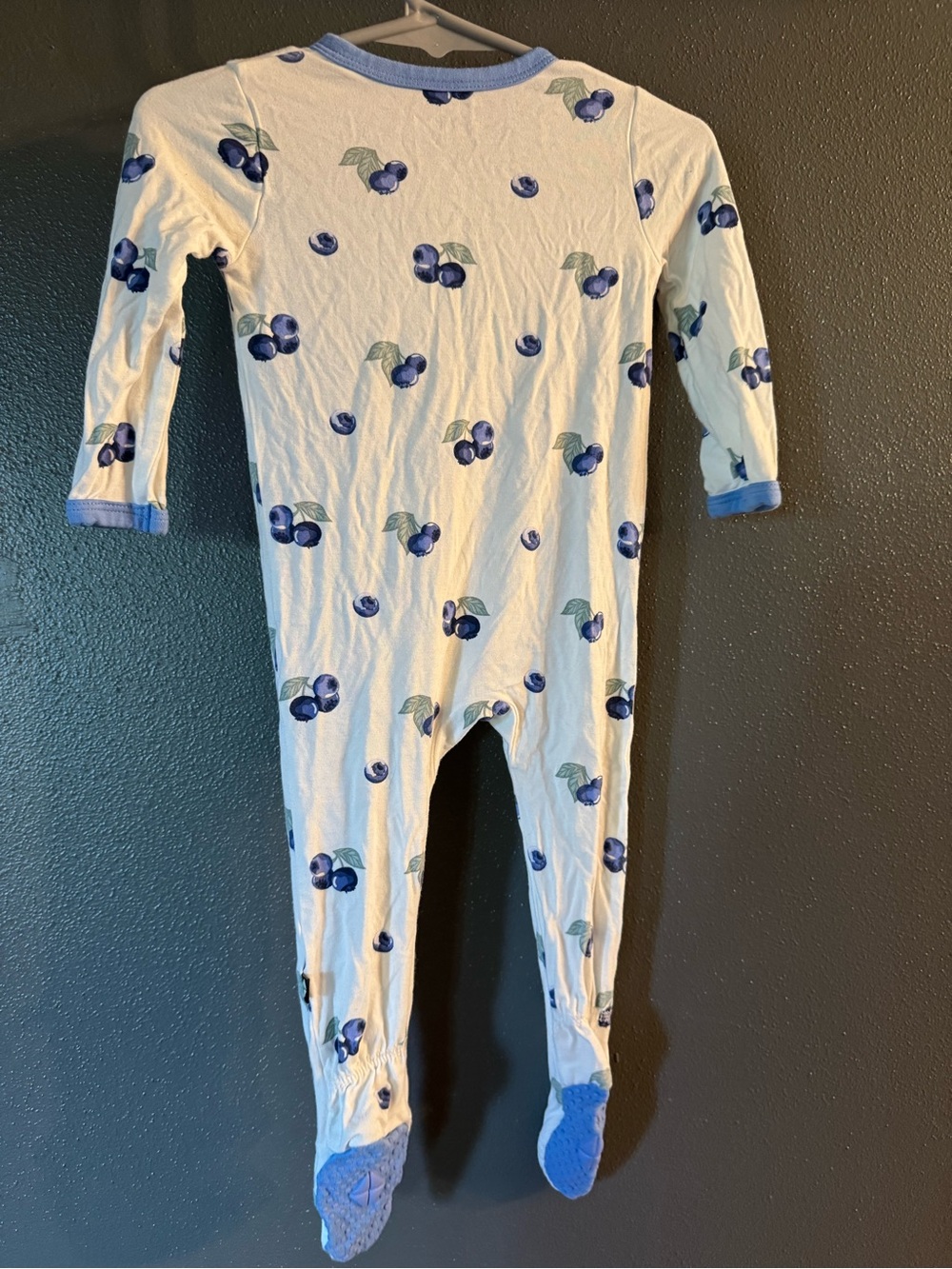 Kyte BABY Zippered Footie in Blueberry - Picture 4 of 4